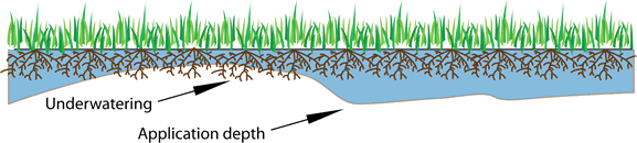 Poor DU of system irrigation